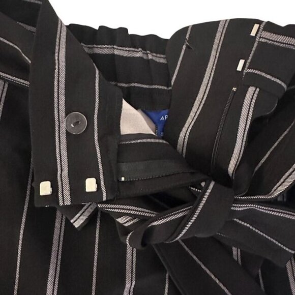 3 for $15 APT.9 Womens XL Black & White Striped Culottes Wide Leg Pants NWOT - Picture 5 of 8